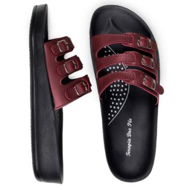 Imagem de Chinelo Ortopedico Feminino Esporão Fascite Plantar Dores nos Pés Tera