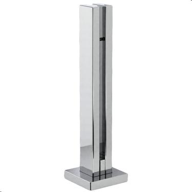 Imagem de Torre Guarda Corpo Pinça 1 Furo Para Vidro 30cm Inox FS