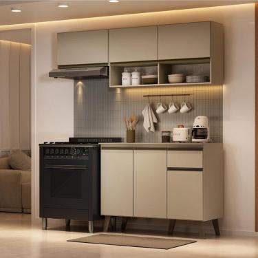 Imagem de Armário de Cozinha Compacta Atlanta Petit Carraro Amêndoa