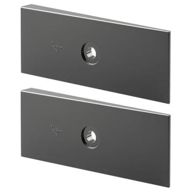 Imagem de Calços de mola de folha de eixo de suspensão de aço de 5 cm de largura, 2 peças de calços de ângulo de pinhão, preto