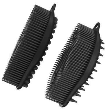 Imagem de VWMYQ Bucha De Silicone - Esfoliante Corporal 2 Peças, Macia Dupla Face Para Limpeza E Massagem, Escova Banho Suave Que Faz Espuma Em Todos Os Tipos Pele
