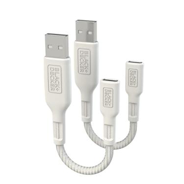 Imagem de BLACK+DECKER Adaptador USB C para USB [pacote com 2], cabo OTG tipo C fêmea para USBA macho OTG adaptador USBA para USBC compatível com MacBook Pro/Air, iPhone 16/15, Samsung Galaxy S24/S23/S22,