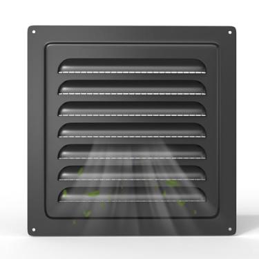 Imagem de Memrita Ventilação do sótão de 30 x 30 cm com tela de tela, aberturas de ventilação de galpão de metal, aberturas de ventilação para aumentar a ventilação, grade de ventilação para sótão, garagem