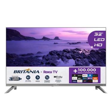 Imagem de Smart TV 32" HD Britânia B32CRA Roku TV