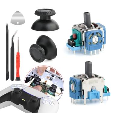 Imagem de YWLRONG Para Substituição De Joysticks Ps5, Controle Sony Playstation 5, Joystick Analógico, Módulo Potenciômetro, Peça Polegar (Pacote Com 2)