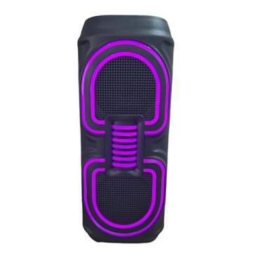 Imagem de Caixa de Som Multimídia Sem Fio, LED RGB, 50W, XDG-125, Sistema de Áudio Portátil com Iluminação