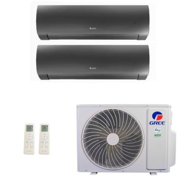 Imagem de Ar-Condicionado Multi Split Inverter Gree 24.000 (1x Evap HW 12.000 + 1x Evap HW 18.000) Quente/Frio 220V