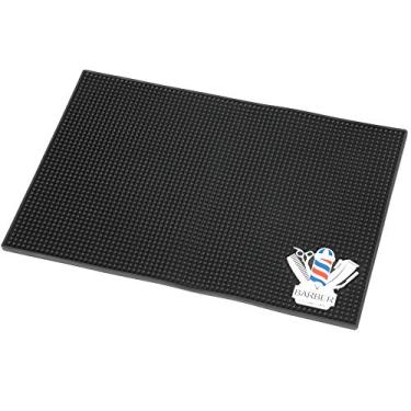 Imagem de Mingzhe Tapete de Silicone Anti -skid de Cabeleireiro para Salão de Salão Preto 45 * 30 * 0,9cm