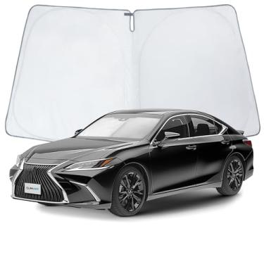 Imagem de CLIM ART Para-sol de para-brisa para ES 2019-2025, para-sol dobrável de ajuste personalizado, protetor solar de veículo, capa de para-brisa frontal automotiva, acessórios de carro - WS3048