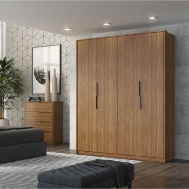 Imagem de Guarda - Roupa Casal ATTORE - 4 Portas Amêndola - Demobile