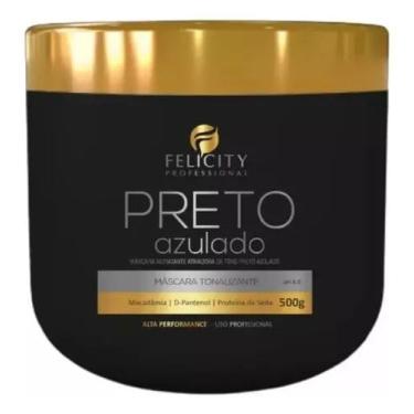 Imagem de Mascara Tonalizante Preto Azulado Felicityprofessional 500gr