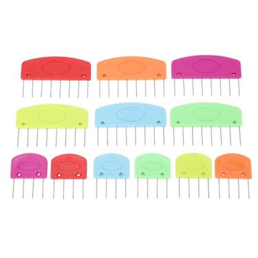 Imagem de LiebeWH Bloqueadores de Tricopadores Pinos de crochê de Plástico e Aço Inoxidável Bloqueio Multifuncional Em Pentes para Bloqueio de Camisetas de Malha Artesanal