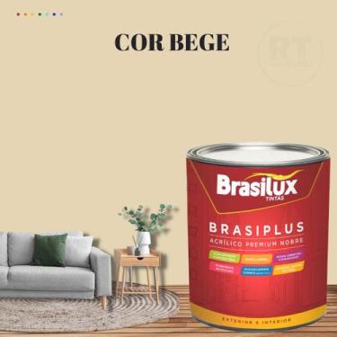 Imagem de Tinta de Parede Semi Brilho Marrom 800ml Brasiplus Acrilica Lavável. -