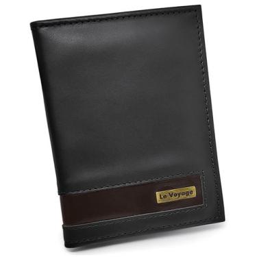 Imagem de Porta Cartões De Couro Masculino Cnh Cédulas - Mini Carteira - Le Voya