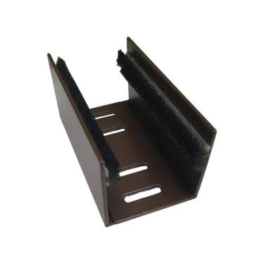 Imagem de Guia Inferior Para Porta De Correr Escova 5x7 Em Alumínio - Al-fer, BR