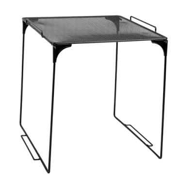 Imagem de IEUDNS Organizador de armários, prateleira dobrável, resistente e versátil, sem montagem, também para academia e armários de trabalho, suporte para