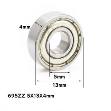 Imagem de Rolamentos De Esferas Miniatura MR85ZZ 10 Peças 5X8X2.5mm L-850ZZ Para