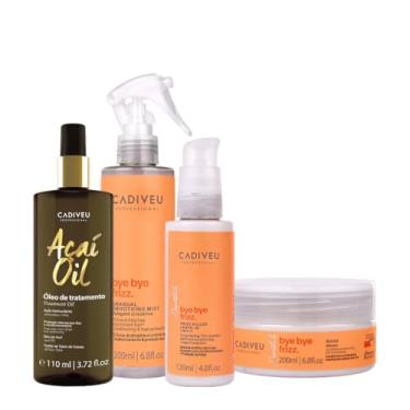 Imagem de Kit Cadiveu Professional Bye Bye Frizz Selagem Leave-in Máscara e Açaí Oil 110 (4 produtos)