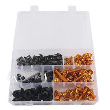 Imagem de Kit de Parafusos de Carenagem, 198 Peças de Parafusos de Carenagem de Pára-brisas M5 M6 Kit de Parafusos Acessório de Motocicleta Kit de Parafusos de Carenagem de Motocicleta