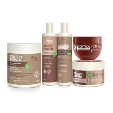 Imagem de Kit shampoo, condi, máscara, ativador e ph control apice - Apice Cosme