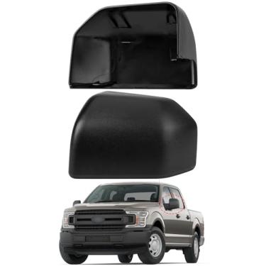 Imagem de LOIYLLEN Substituição da capa do espelho lateral do motorista para Ford F150 2015 2016 2017 2018 2019 2020 - Capas de espelho do lado esquerdo, acessórios de tampa do espelho retrovisor texturizados