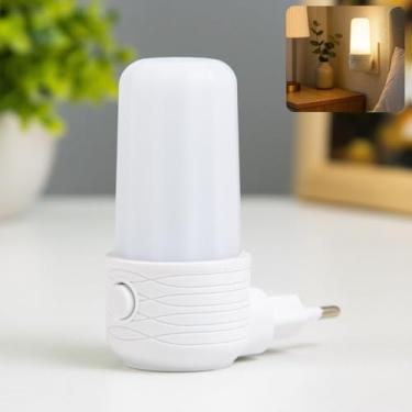 Imagem de Luminária de Tomada LED Luz Noturna Bivolt – Elegante e Compacta – Duas Cores (Branca e Amarela) – Para Quarto Infantil, Corredor, Sala, Cozinha e Ambientes Escuros (BRANCA)