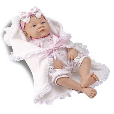 Imagem de Boneca Bebe Reborn Menina Realista Pode Dar Banho Bambola