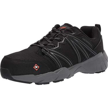 Imagem de Merrell Fullbench Superlite Tênis feminino de construção de bico de liga, Preto, 35