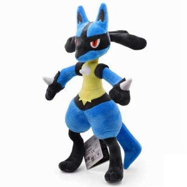 Imagem de Pokémon de Pelúcia - Rayquaza, Lucario, Greninja, Charizard X, Zeraora