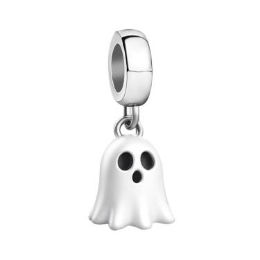 Imagem de JMQJewelry Berloques de fantasma para pulseira pendentes femininos compatíveis com pulseiras Pandora Hallowenn