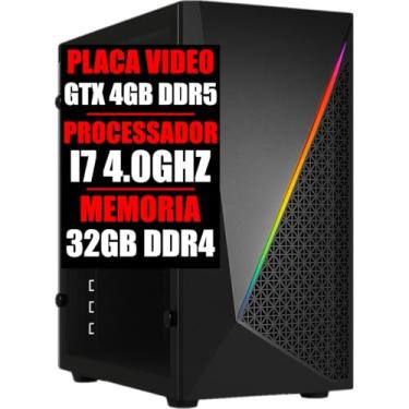 Imagem de PC GAMER GTX 4GB DDR5, I7 6 GERAÇÃO 4.0GHZ, SSD 480GB, 32GB DDR4 (16GB DDR4)
