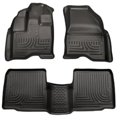 Imagem de Husky Liners Serve para Ford Taurus Weatherbeater 2010-20 tapetes dianteiros e 2º assento