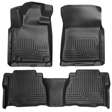 Imagem de Forros HuskyHusky Liners Weatherbeater Front & 2nd Seat Floor Mats (Footwell Coverage) preto 98581