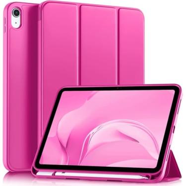 Imagem de Capa Ipad 11ª/10ª Geração A16 (2025/2022) - Case Slim Magnética Com Suporte Para Caneta e Despertar Automático (ROSA PINK)