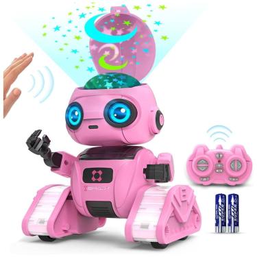 Imagem de Robô para Meninos e Meninas: Robô Recarregável com Controle Remoto, Demonstração Automá...
