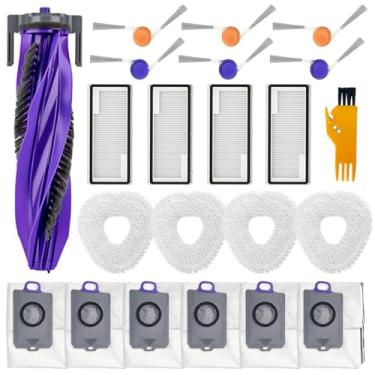 Imagem de Acessórios para aspirador de pó robô Narwal Freo Z10, 1 escova principal, 4 filtros, 4 esfregões, 6 escovas laterais, 6 sacos de pó, substituição Freo Z10 22 peças