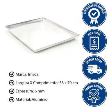 Imagem de Assadeira Imeca Multiuso Em Alumínio 58x70x3,5 5809