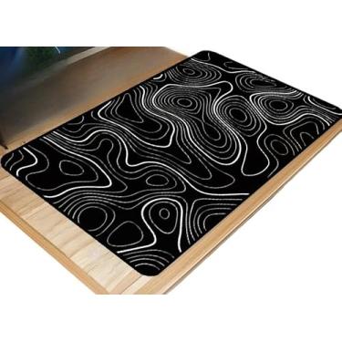 Imagem de Mouse Pad Gamer Grande com Estampa Abstrata, Base Antiderrapante e Borda Costurada (70x35)