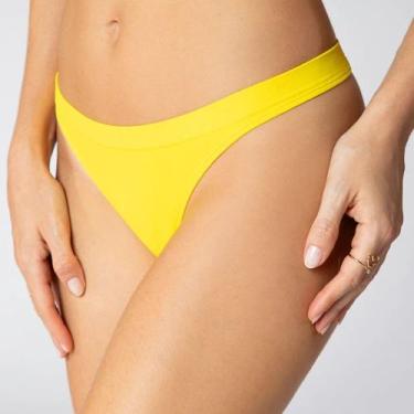 Imagem de Calcinha Loba Fio Dental Clássica Sem Costura 40600-001, Amarelo, GG