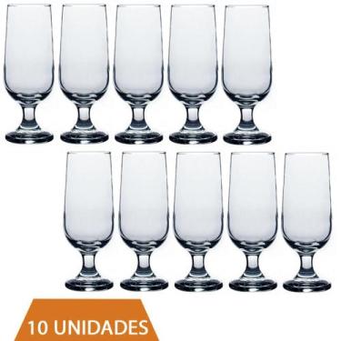Imagem de Jogo 10 Copos Taça de Vidro Chopp Hannover 300ml Casa Linda - NADIR FI