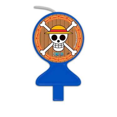 Imagem de Vela Para Bolo de Aniversário Festa Comemoração - One Piece - Festcolo