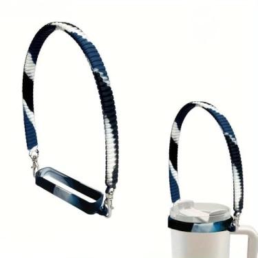 Imagem de Acessórios decorativos para garrafa de água esportiva Stanley Cup Tumblers Essentials Cup Strap and Flower Jewelry Charms Set para 400 ml, 850 g, 1,134 g