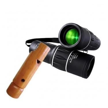 Imagem de Apito De Madeira Juriti 36 Pomba Asa Branca, Pomba-carijó + Luneta Observação de Pássaros