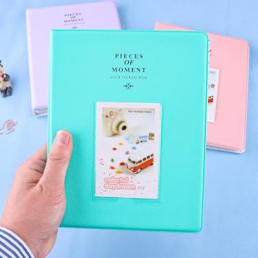 Imagem de Mini álbum de fotos com 128 bolsos para mini câmera Fujifilm instax, álbum de fotos 2 x 3 para câmera instantânea Polaroid 2x3/Fujifilm Instax Mini 1112 9 8 40 Evo, verde claro