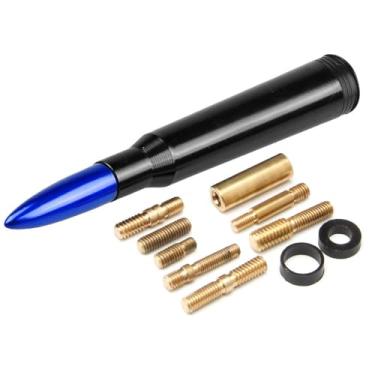 Imagem de Antena de caminhão de carro com tampas de haste de válvula - compatível com 1500/2500/3500 HD, F150/F250/F350, acessórios resistentes