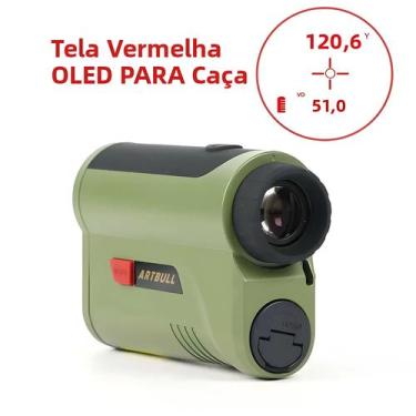 Imagem de Telêmetro a Laser Com Display OLED Vermelho 1200 2000 Jardas 7x Amplia