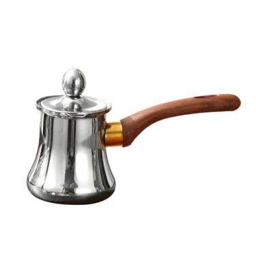 Imagem de ＫＬＫＣＭＳ Cafeteira, aquecedor, fácil de limpar, restaurante, aquecedor de manteiga, jarra, bico antitransbordamento, panela para derreter manteiga, 550ml