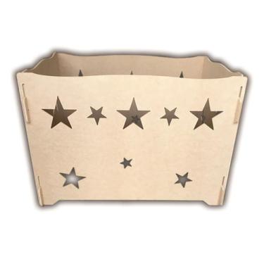 Imagem de Caixa Porta Presentes Estrela Em Mdf Provençal Para Decoração Festas -