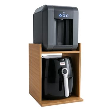 Imagem de Suporte Para Airfryer, Sanduicheira e Bebedor 35x35x46 Amadeirado