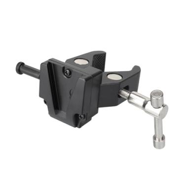 Imagem de Adaptador de Bateria V-Mount com Clamp para Montagem em Tripé Luz Design Liberação Rápida Tampas Borracha Antiaderentes Capacidade Carga 1 2Kg